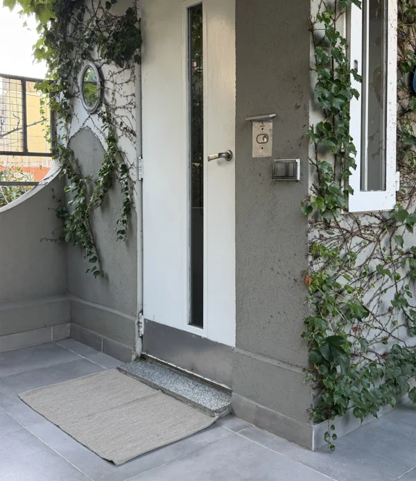 Alfombra algodón rústico gris