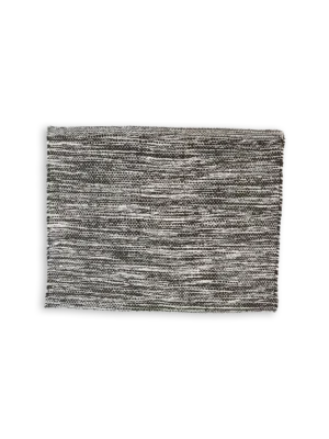 Alfombra algodón rústico negro