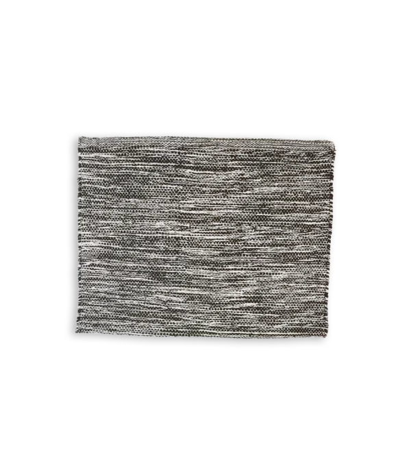 Alfombra algodón rústico negro