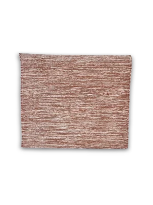 Alfombra algodón rústico rojo