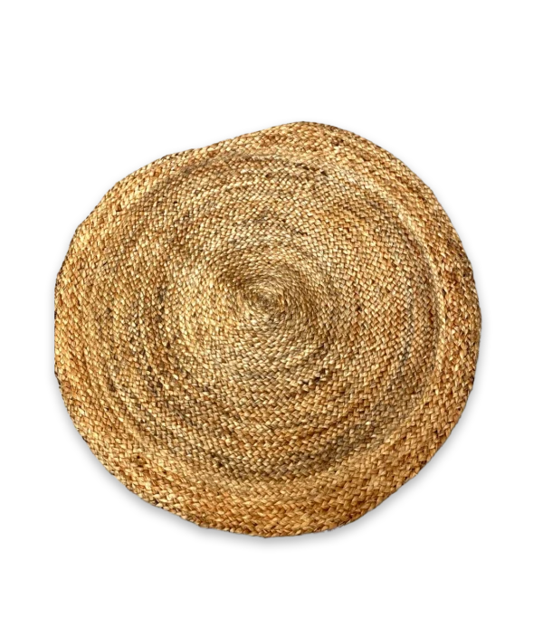 Alfombra África de Yute lisa circular