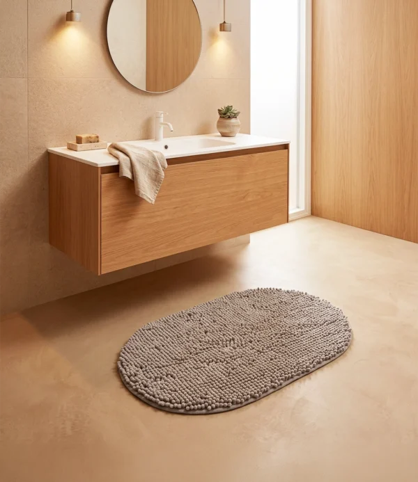 Alfombra para baño Isabel haus up gris