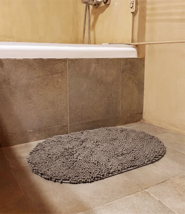 Alfombra para baño Isabel haus up gris oscuro