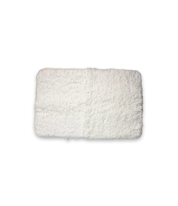 Alfombra de baño Catalina chenilla blanca haus up
