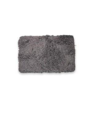 Alfombra de baño Catalina chenilla gris oscura haus up