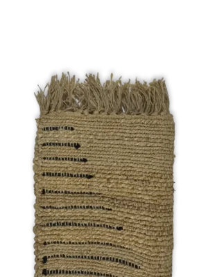 Alfombra rústica yute con rombos