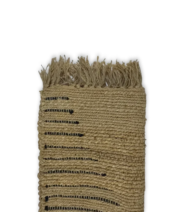 Alfombra rústica yute con rombos