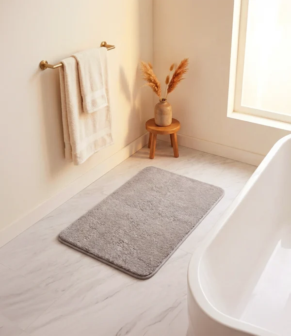 Alfombra para baño Mariana gris haus up