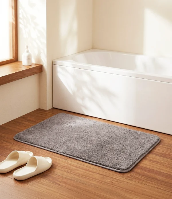 Alfombra para baño Mariana gris oscuro haus up