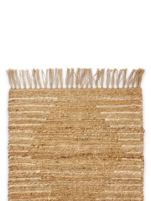 Alfombra África de yute triángulos rectangular