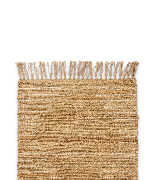 Alfombra África de yute triángulos rectangular