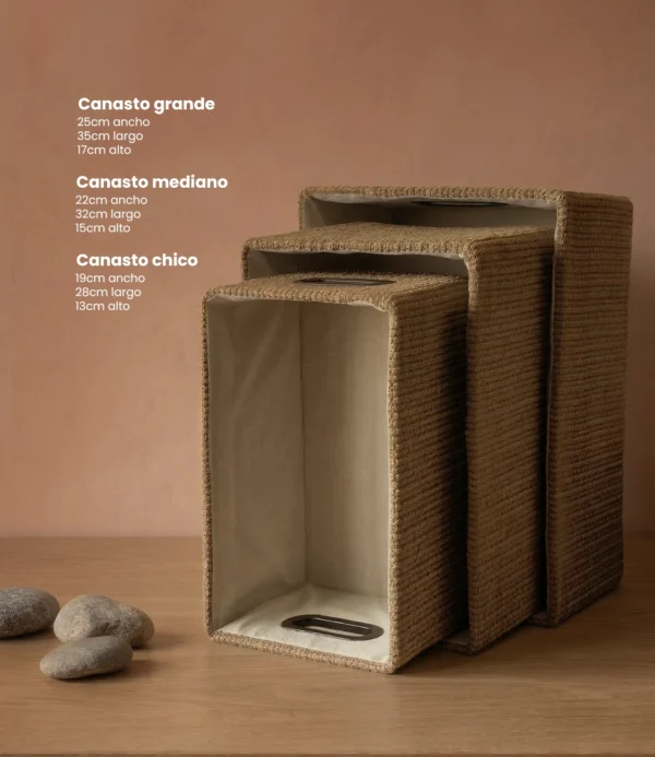 Canasto Organizador marrón chico