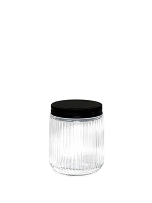 Frasco Tapa Negra Cortina Mediano