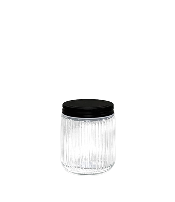 Frasco Tapa Negra Cortina Mediano