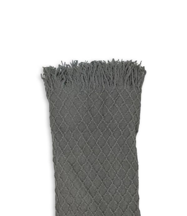 Manta gris oscura 100% fibras acrílicas