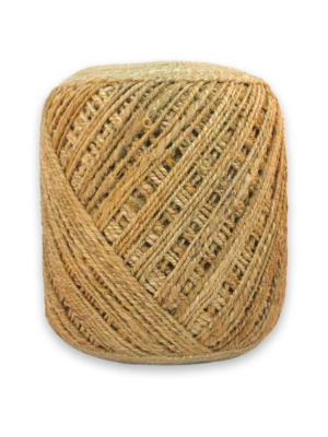 Puff Redondo 40 x 45 cm yute Cruzado