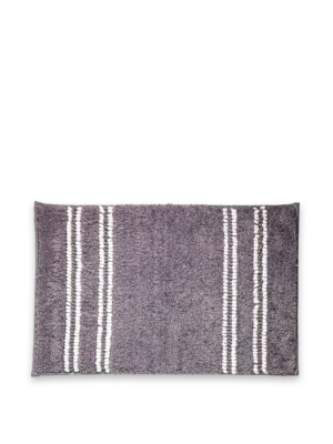 Tapete para baño gris con Líneas