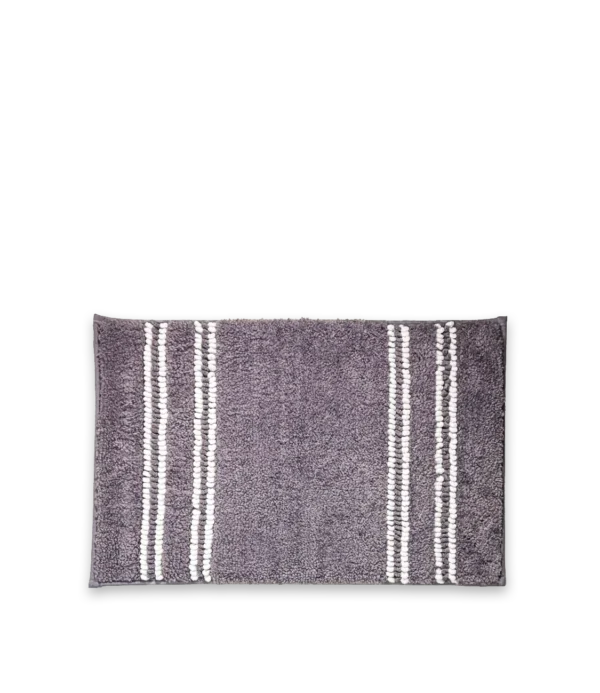 Tapete para baño gris con Líneas
