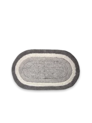 Tapete de baño 100% algodón redondeado