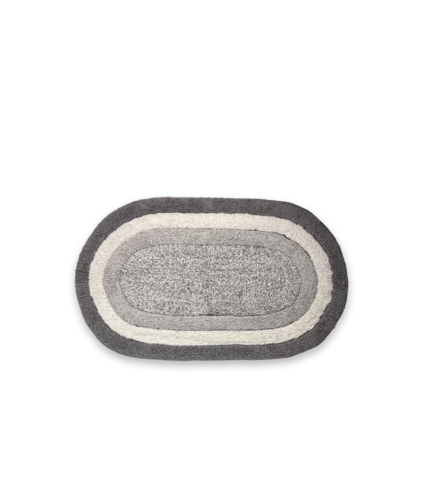 Tapete de baño 100% algodón redondeado