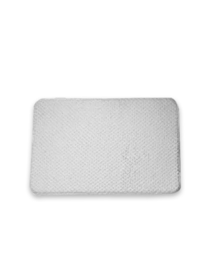 Tapete para baño blanco relieve