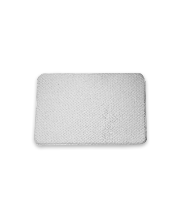 Tapete para baño blanco relieve