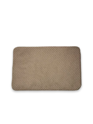 Tapete para baño marrón relieve