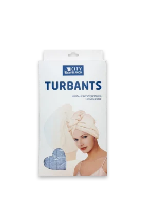 Turbante poliester cielo
