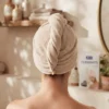 Turbante poliester crema 29x75cm