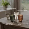 Vaso Vidrio Mister Kook Cortina ámbar