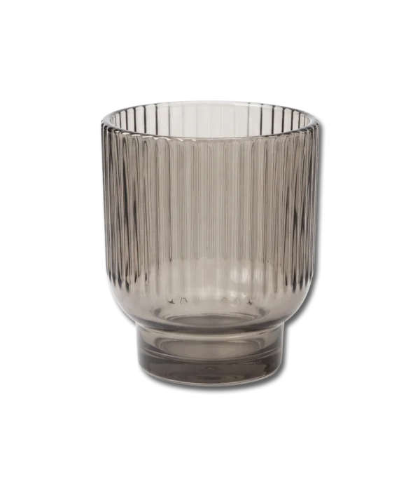 Vaso Vidrio Mister Kook Cortina Gris Oscuro