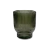 CRI-VASO-KOO-CORTINA-VER-01 Vaso Vidrio Mister Kook Cortina Verde Oscuro
