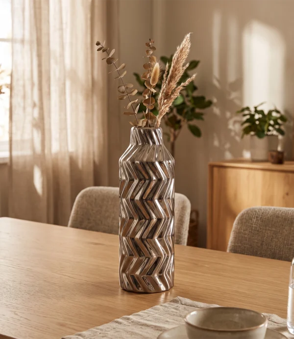 Florero zigzag elegante