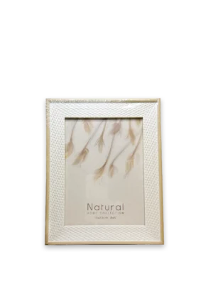 Marco Natural 15x20 tejido claro marco beige