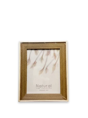 Marco Natural 15x20 tejido oscuro marco beige
