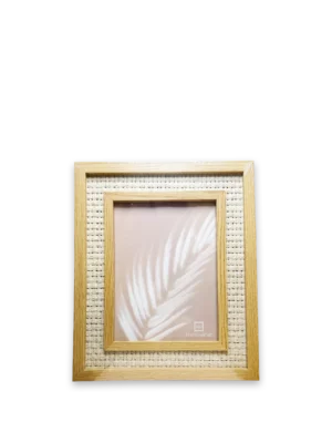 Marco VGO 15x20 tejido mimbre claro