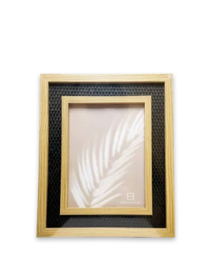 Marco VGO 15x20 tejido mimbre oscuro