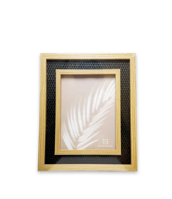 Marco VGO 15x20 tejido mimbre oscuro