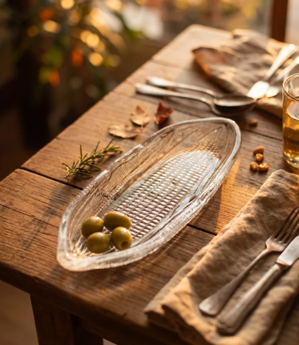 Plato de Vidrio Maíz