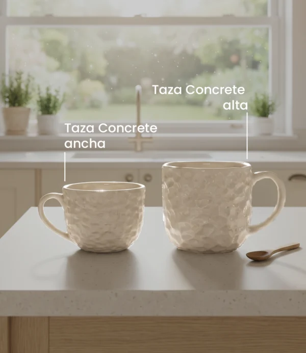 Taza Concrete ancha