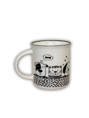 Taza perrito hambriento