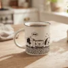 Taza perrito hambriento