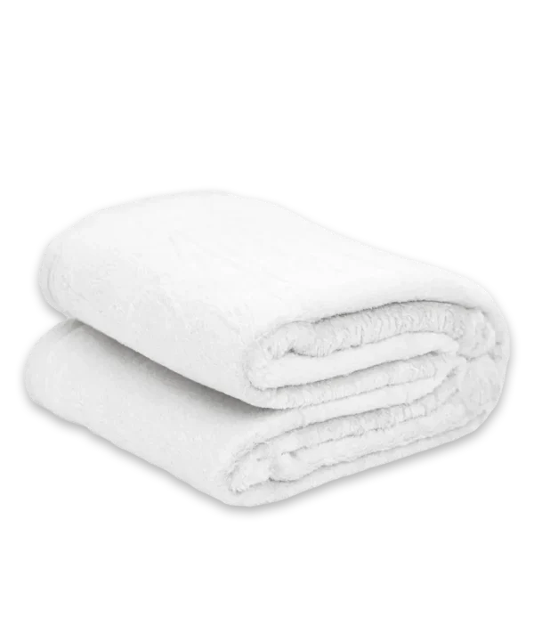 Manta peluche blanca