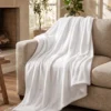 Manta peluche blanca